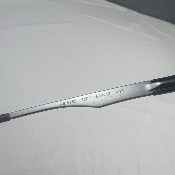 RAY-BAN RB6155 2507 Eyeglasses Frames Only 53-17-140 Light Blue Polish/Navy